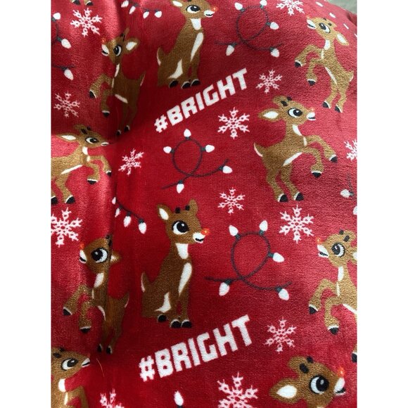 Rudolph The Red Nose Reindeer Cozy Dog Pillow Pet BED Super Soft 23” X 36” Red - Picture 6 of 15